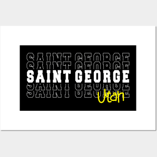 Saint George city Utah Saint George UT Posters and Art